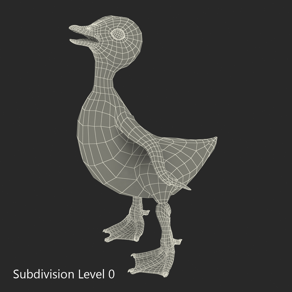 3D model Duckling Pose 4