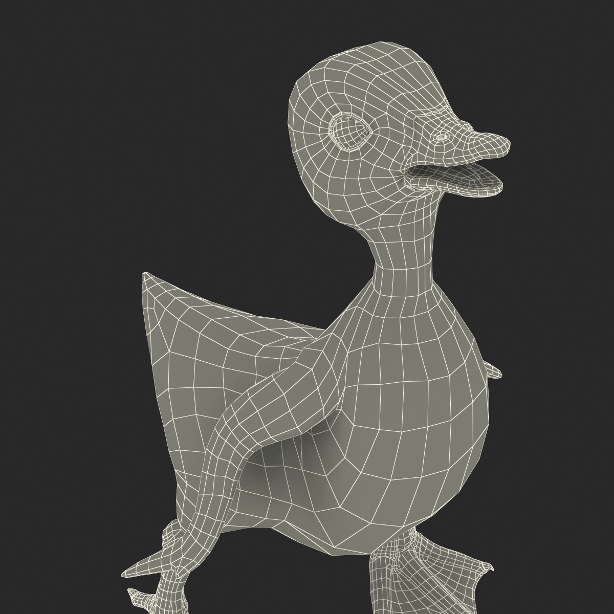 3D model Duckling Pose 4