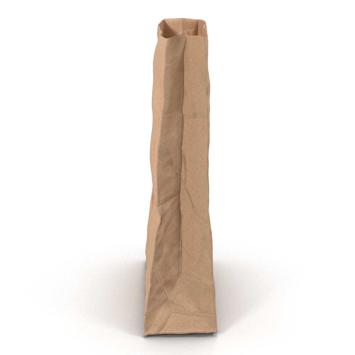 3D Crumpled Fast Food Paper Bag Mcdonalds model