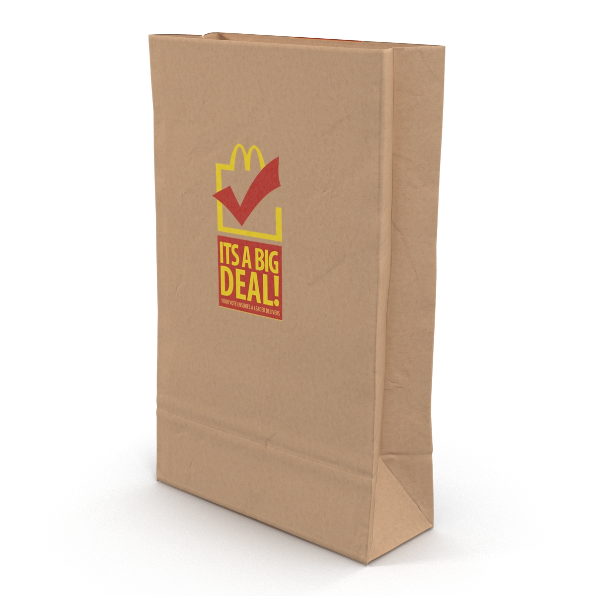 3D Fast Food Paper Bag 3 Mcdonalds