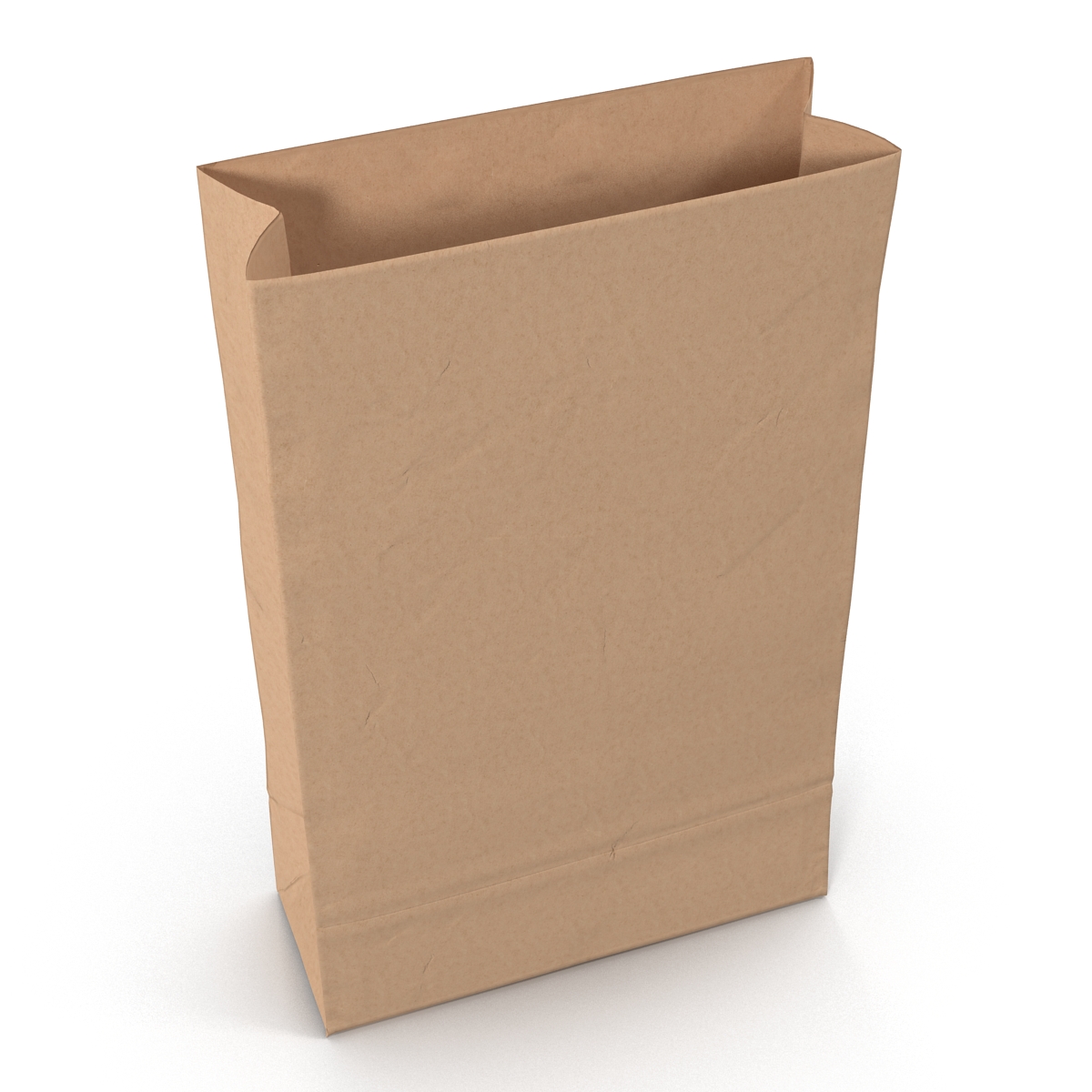 Fast Food Paper Bags Set 3D model