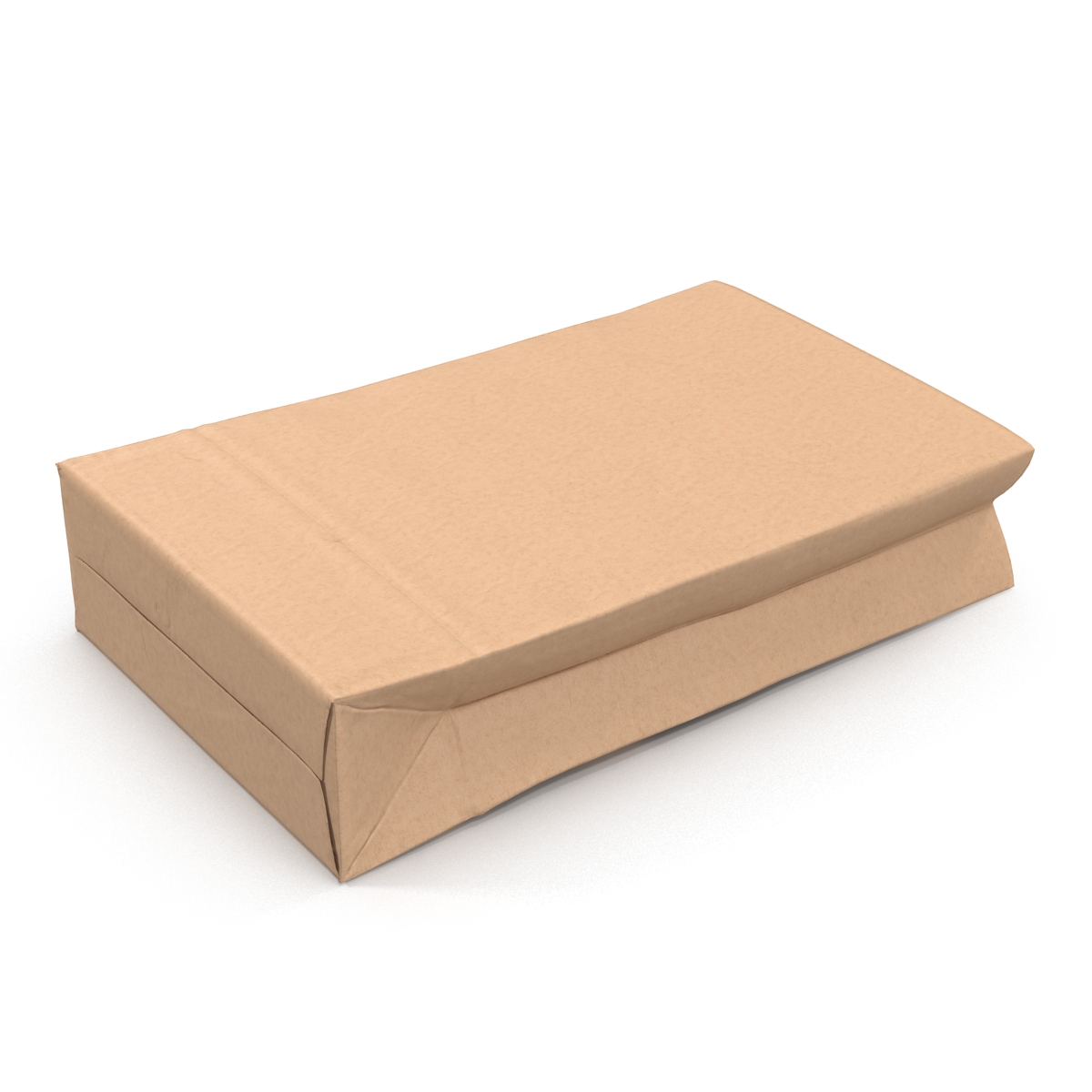 Fast Food Paper Bags Set 3D model