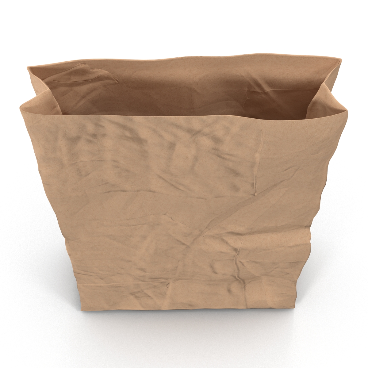 Fast Food Paper Bags Set 3D model