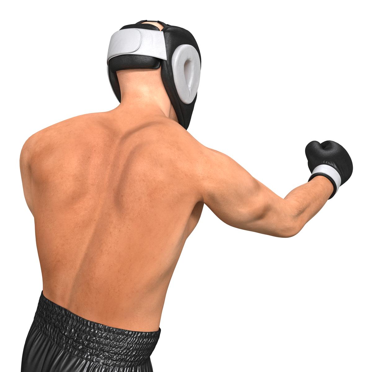 Adult Boxer Man Pose 3 3D