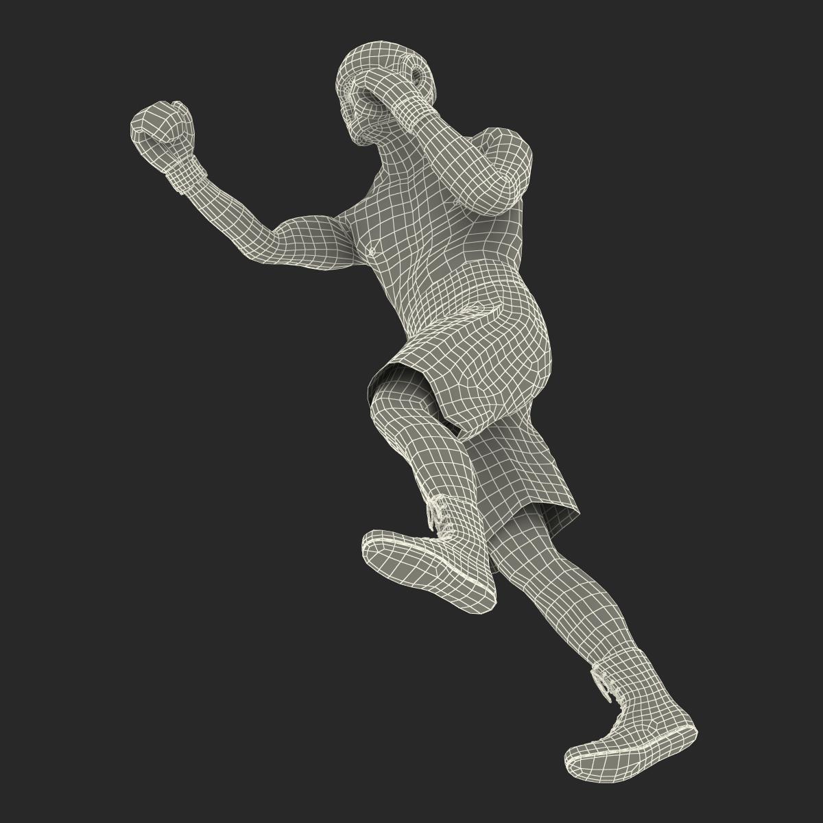 Adult Boxer Man Pose 3 3D