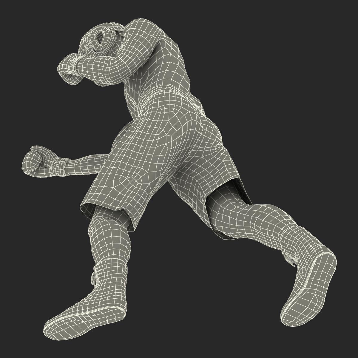 Adult Boxer Man Pose 3 3D