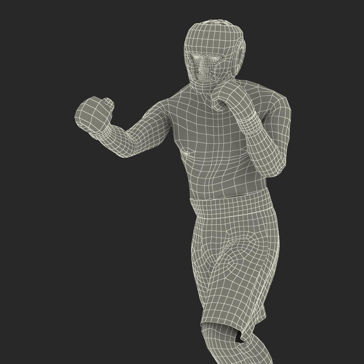 Adult Boxer Man Pose 3 3D