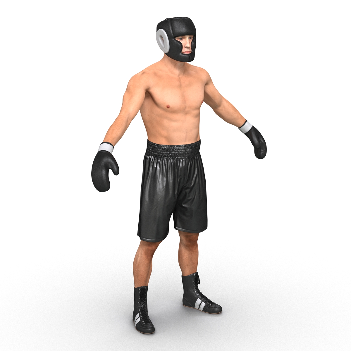 3D model Adult Boxer Man