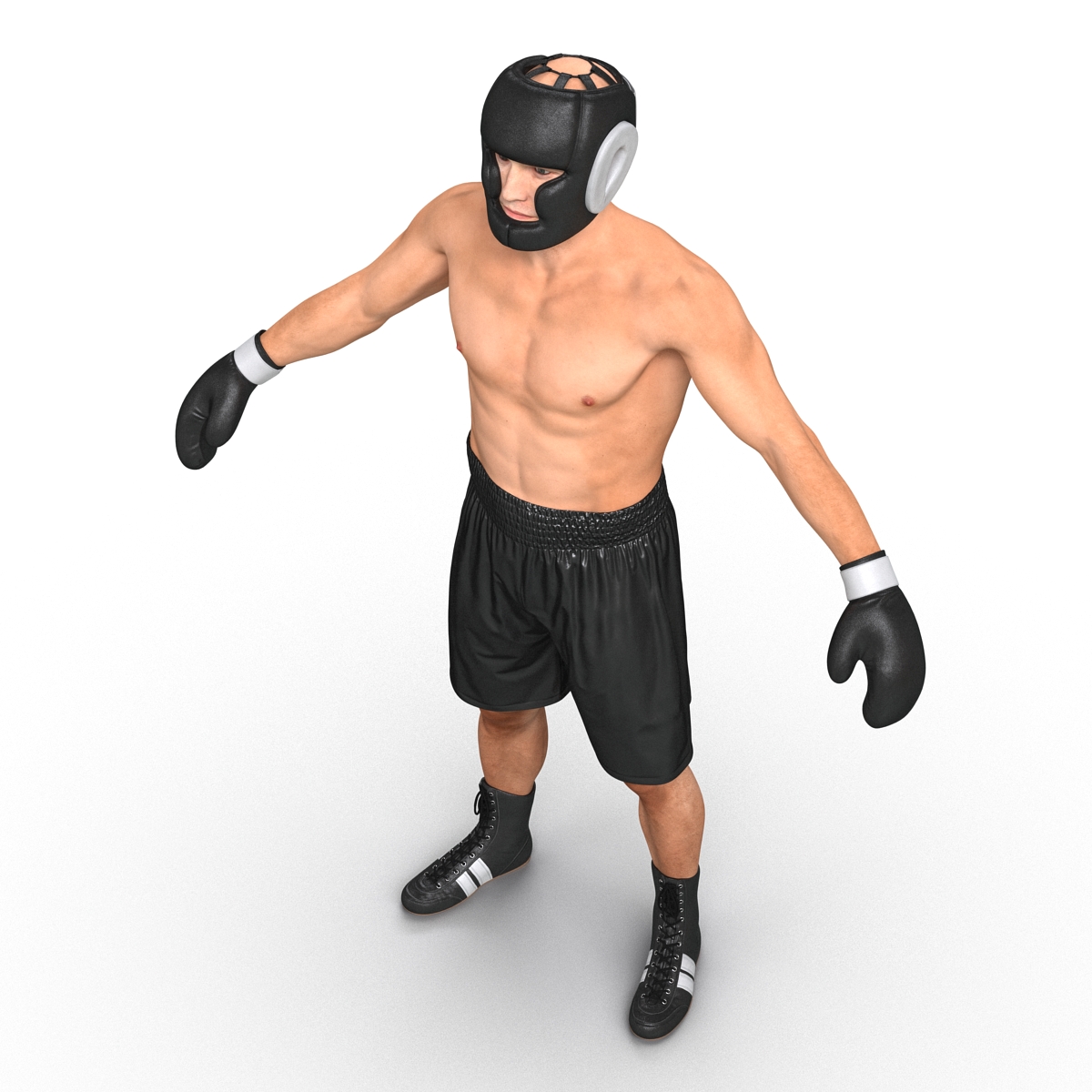 3D model Adult Boxer Man