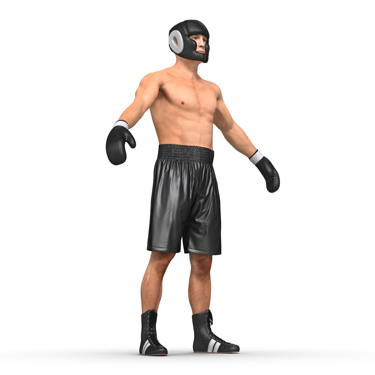 3D model Adult Boxer Man