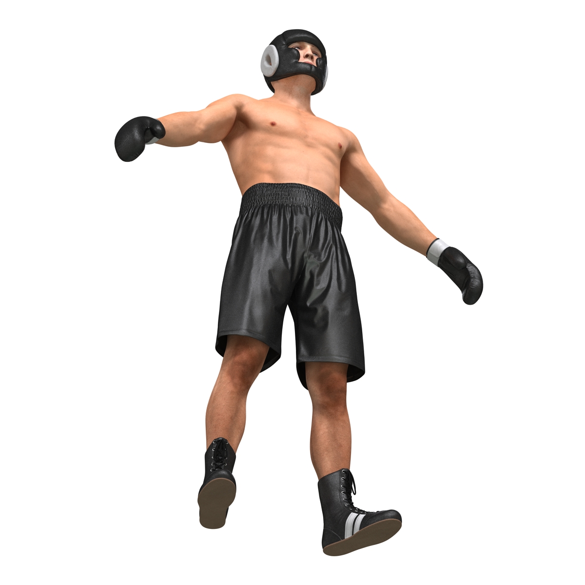 3D model Adult Boxer Man