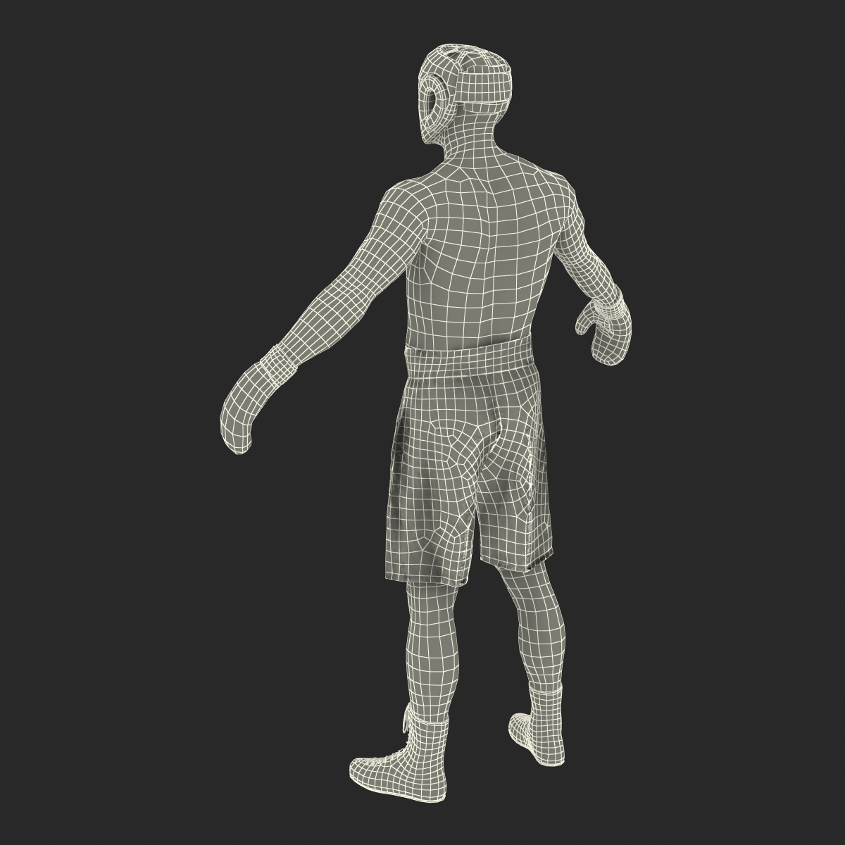 3D model Adult Boxer Man