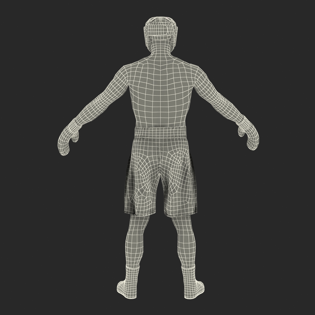 3D model Adult Boxer Man