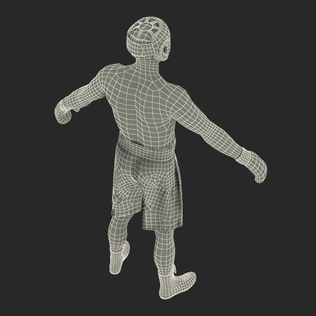 3D model Adult Boxer Man