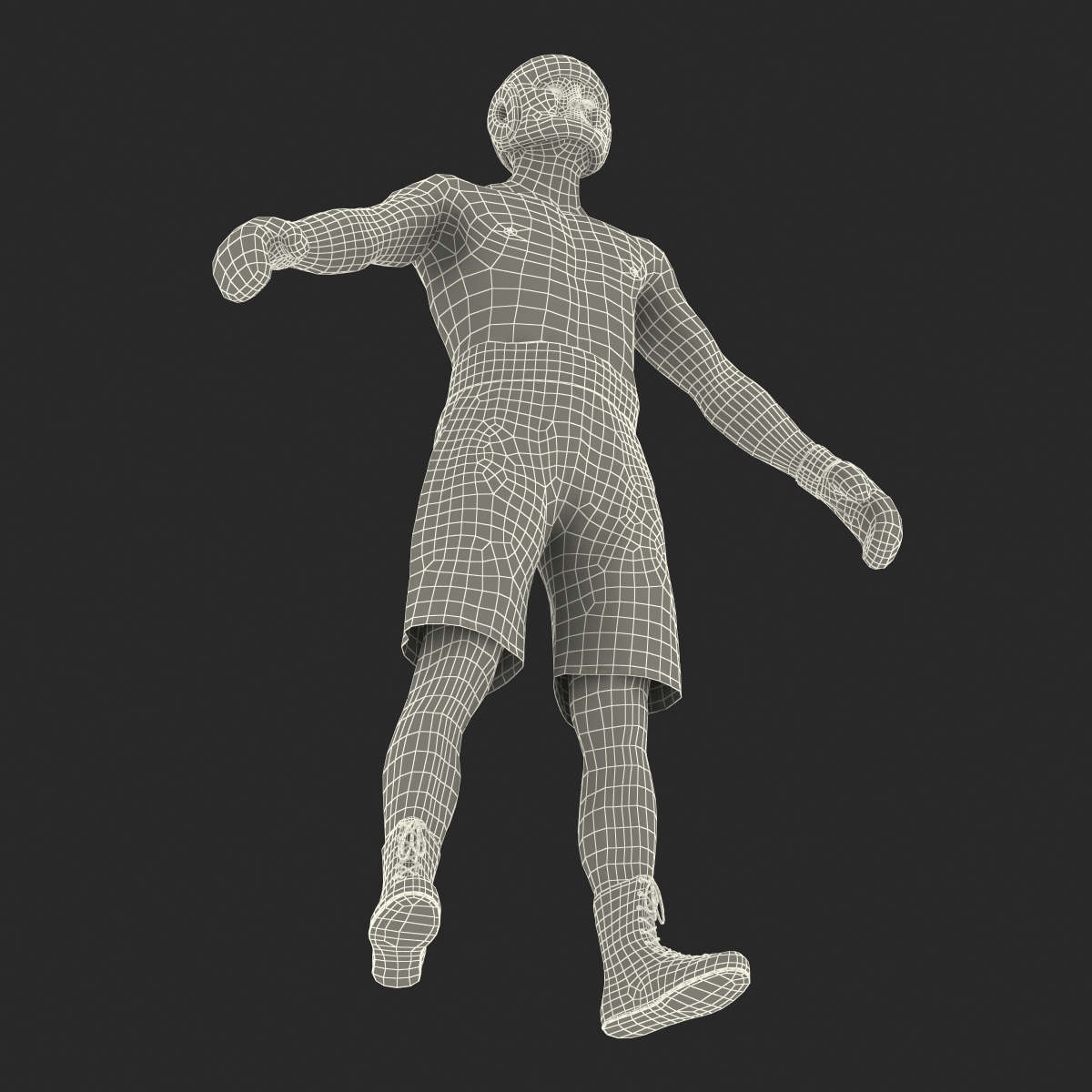 3D model Adult Boxer Man