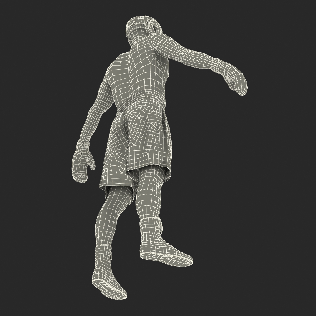 3D model Adult Boxer Man