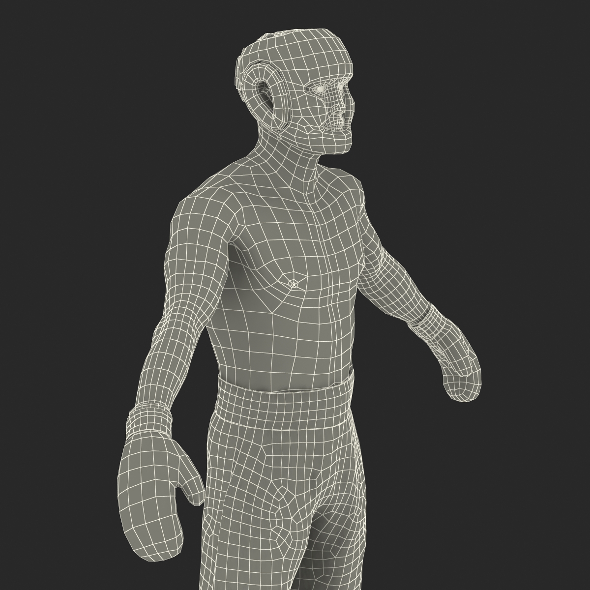 3D model Adult Boxer Man