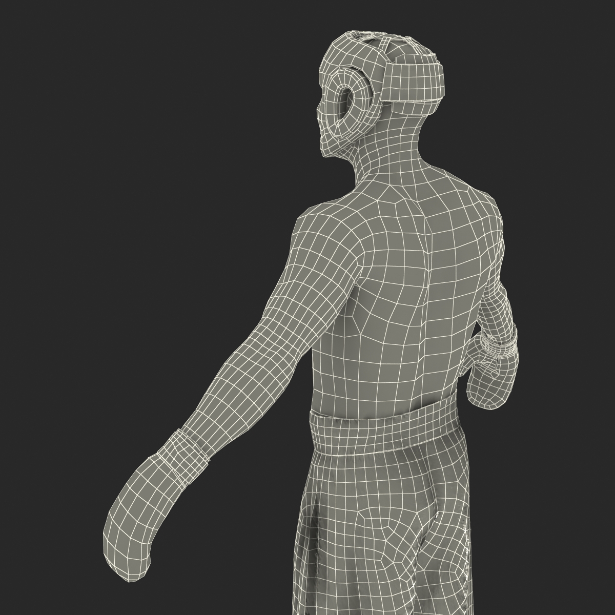 3D model Adult Boxer Man