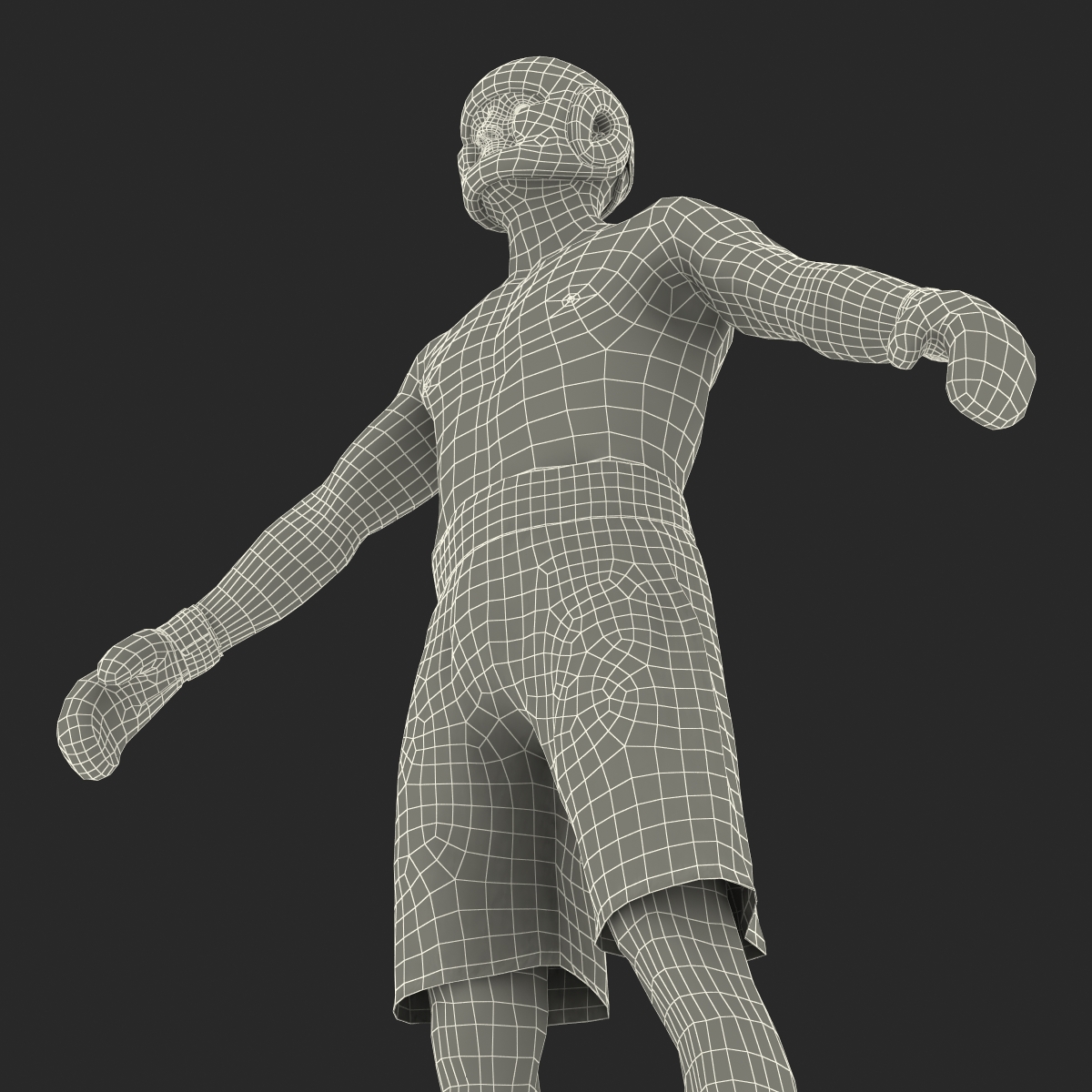 3D model Adult Boxer Man