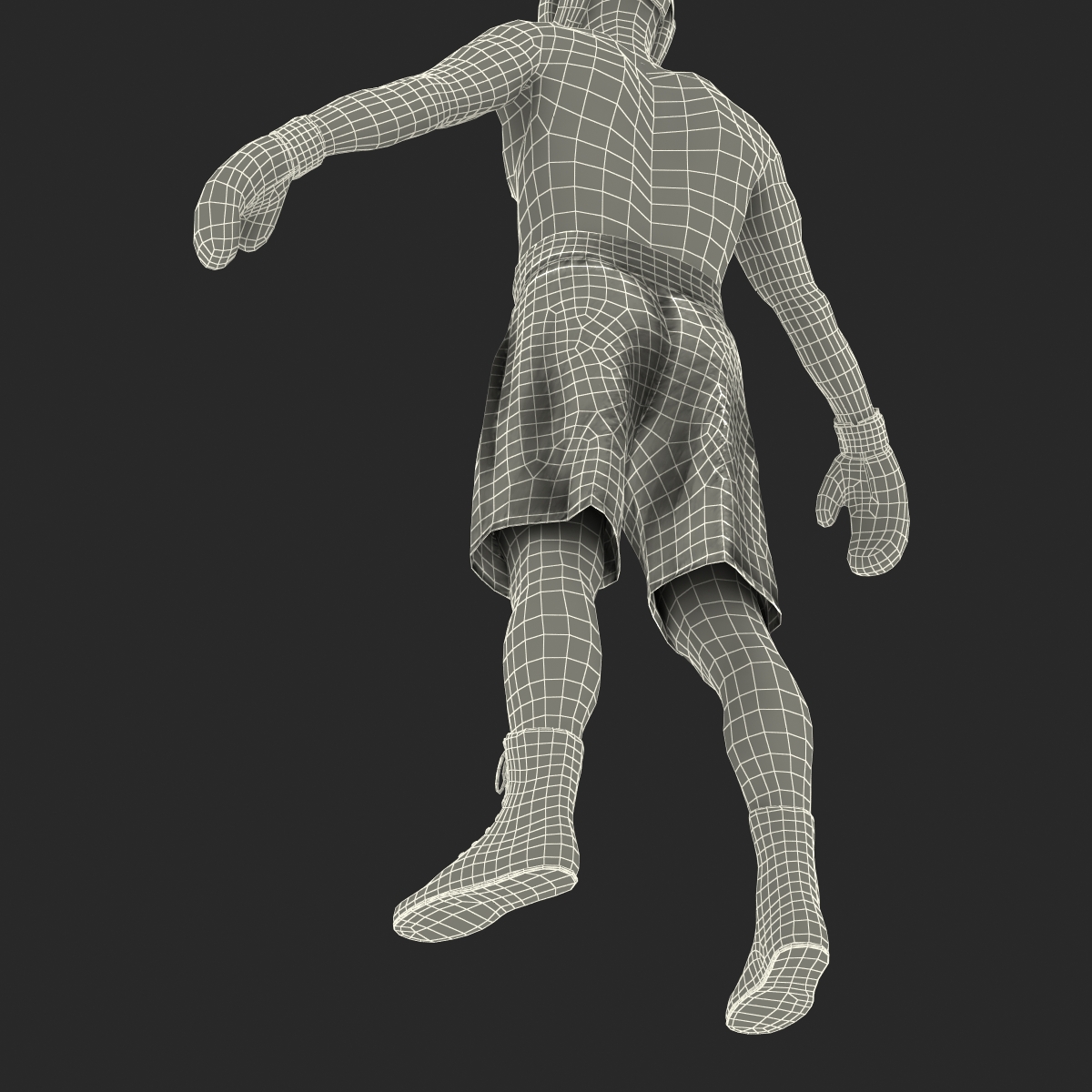 3D model Adult Boxer Man