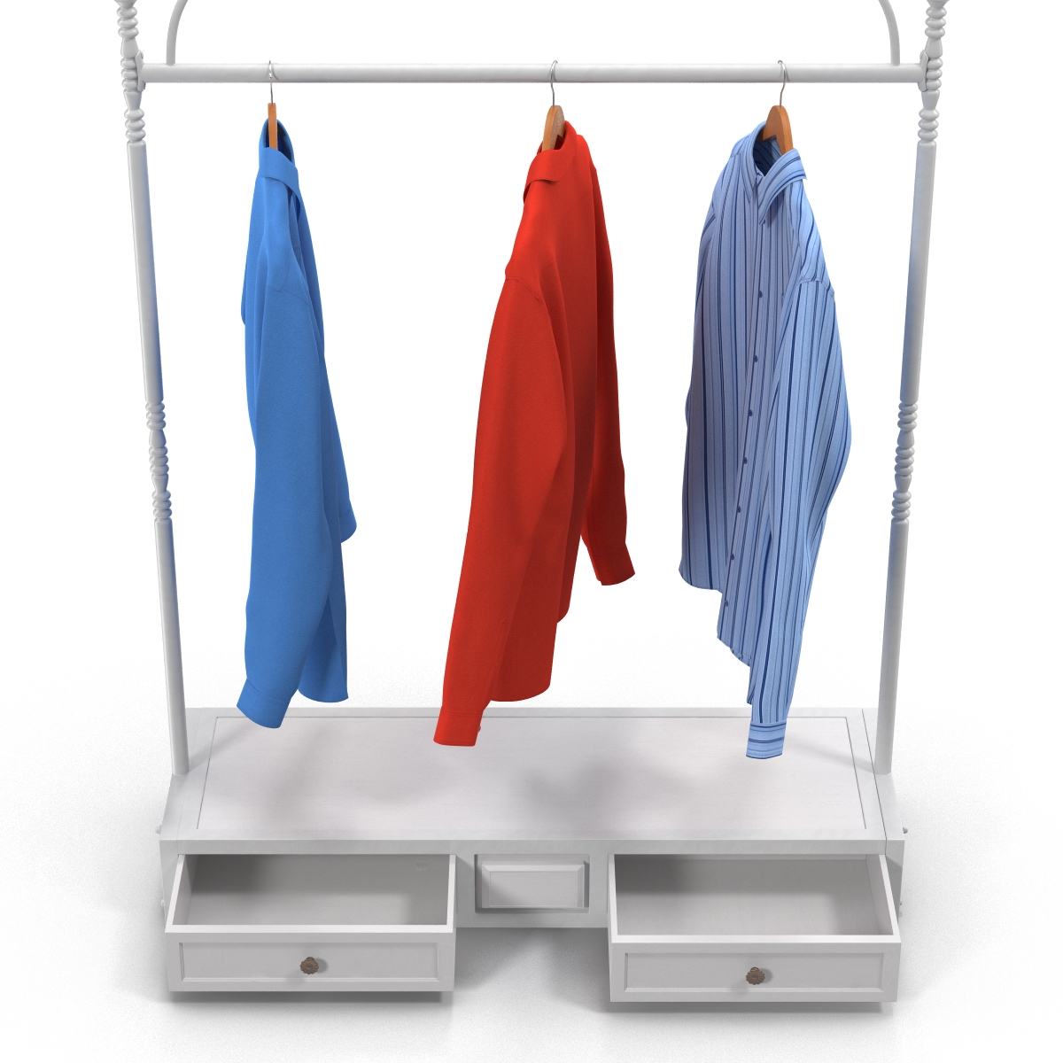 3D Iron Clothing Display Rack 4 model