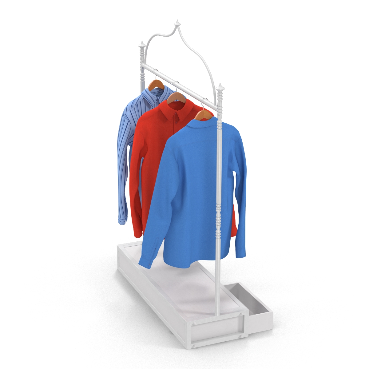 3D Iron Clothing Display Rack 4 model