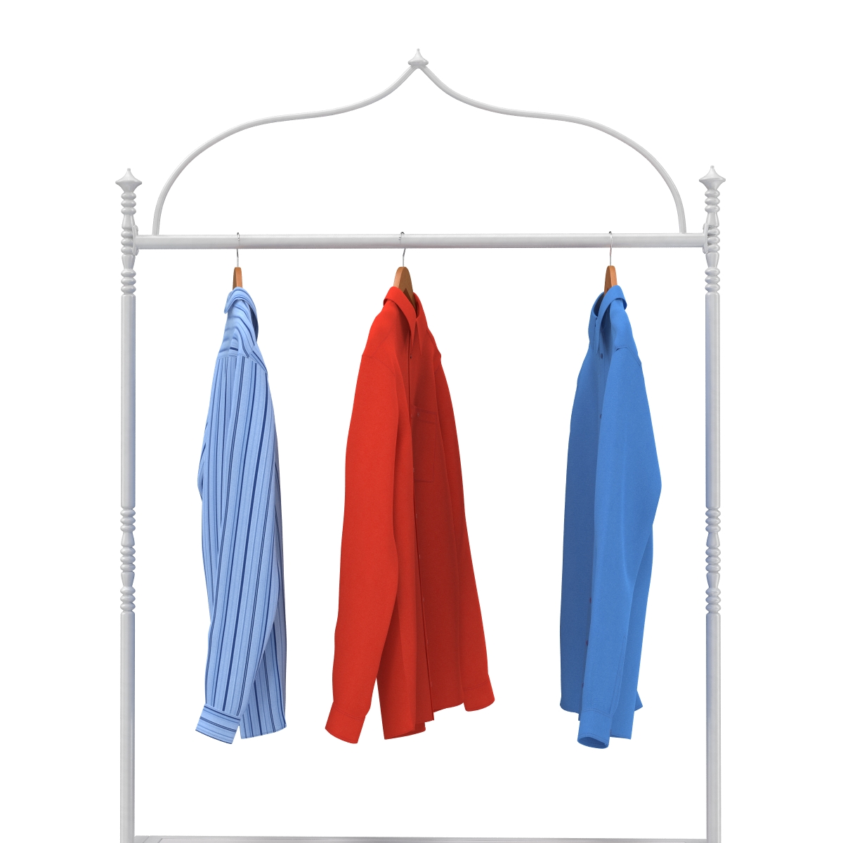 3D Iron Clothing Display Rack 4 model