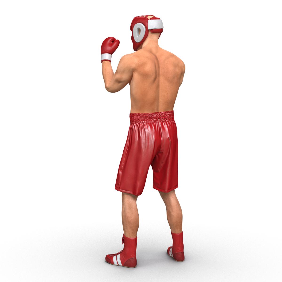 3D Boxer Man Pose 2