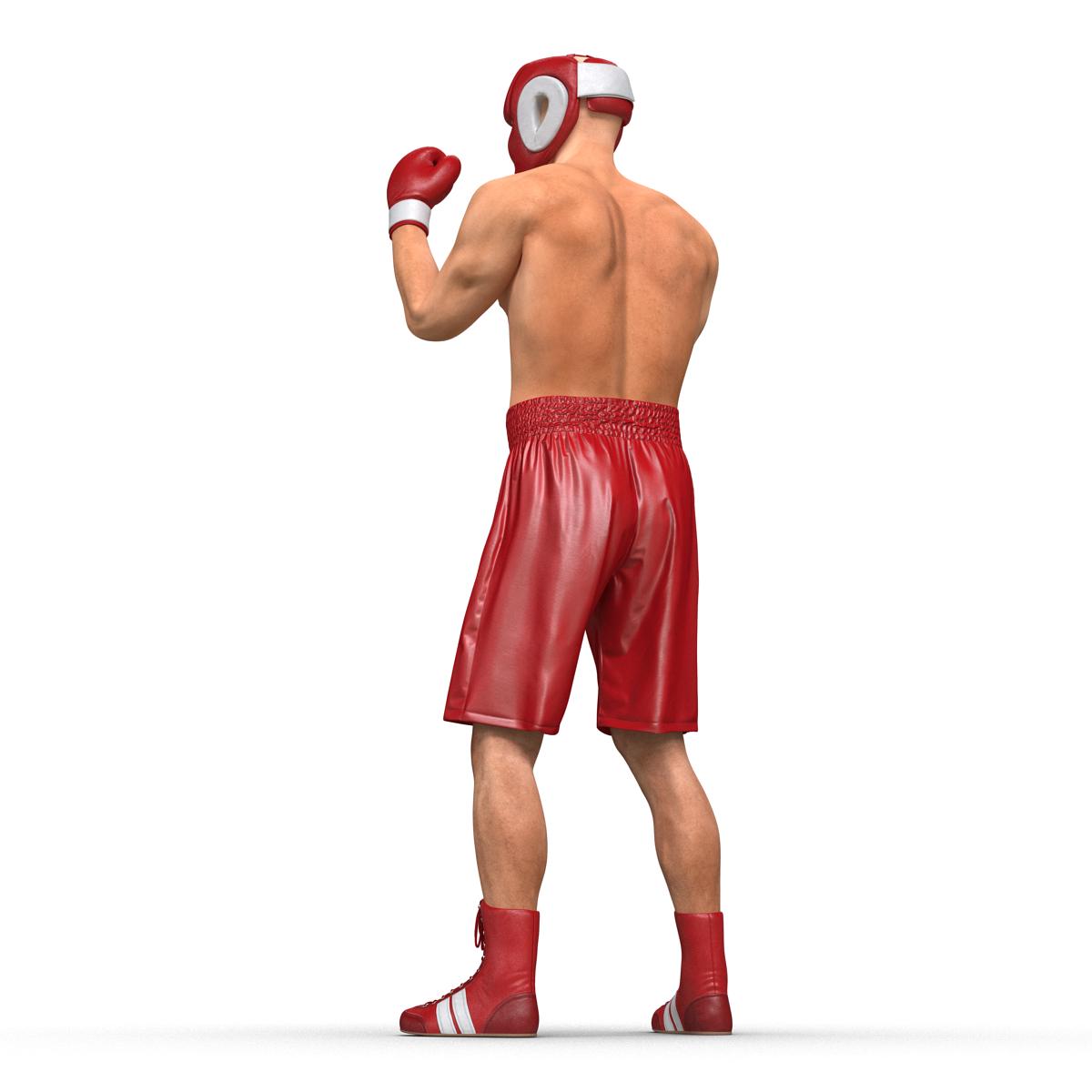 3D Boxer Man Pose 2