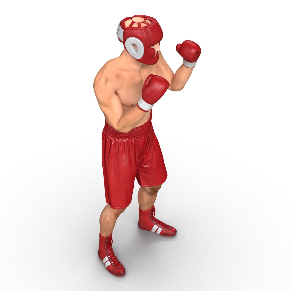 3D Boxer Man Pose 2