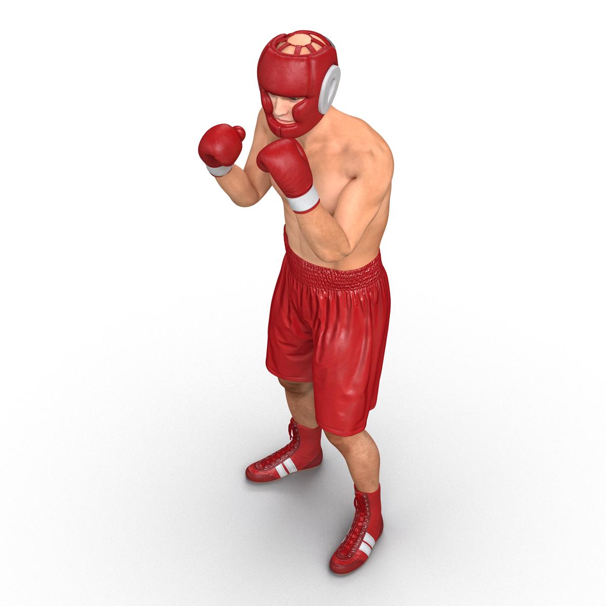 3D Boxer Man Pose 2