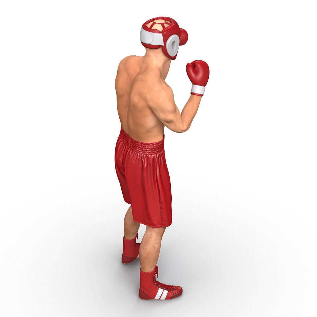 3D Boxer Man Pose 2