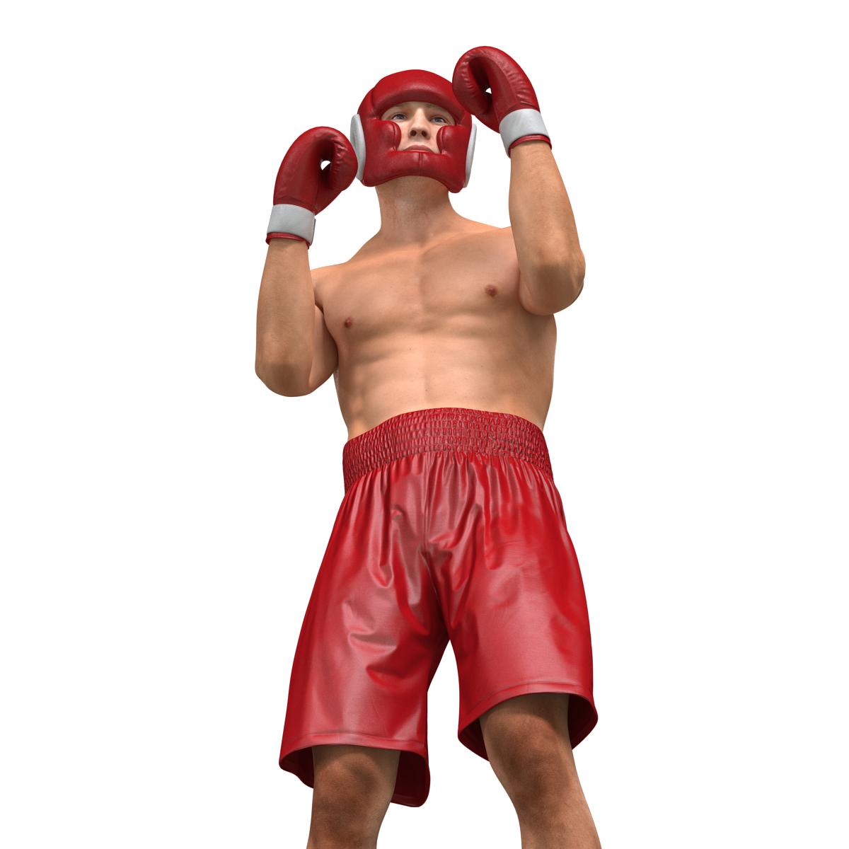 3D Boxer Man Pose 2