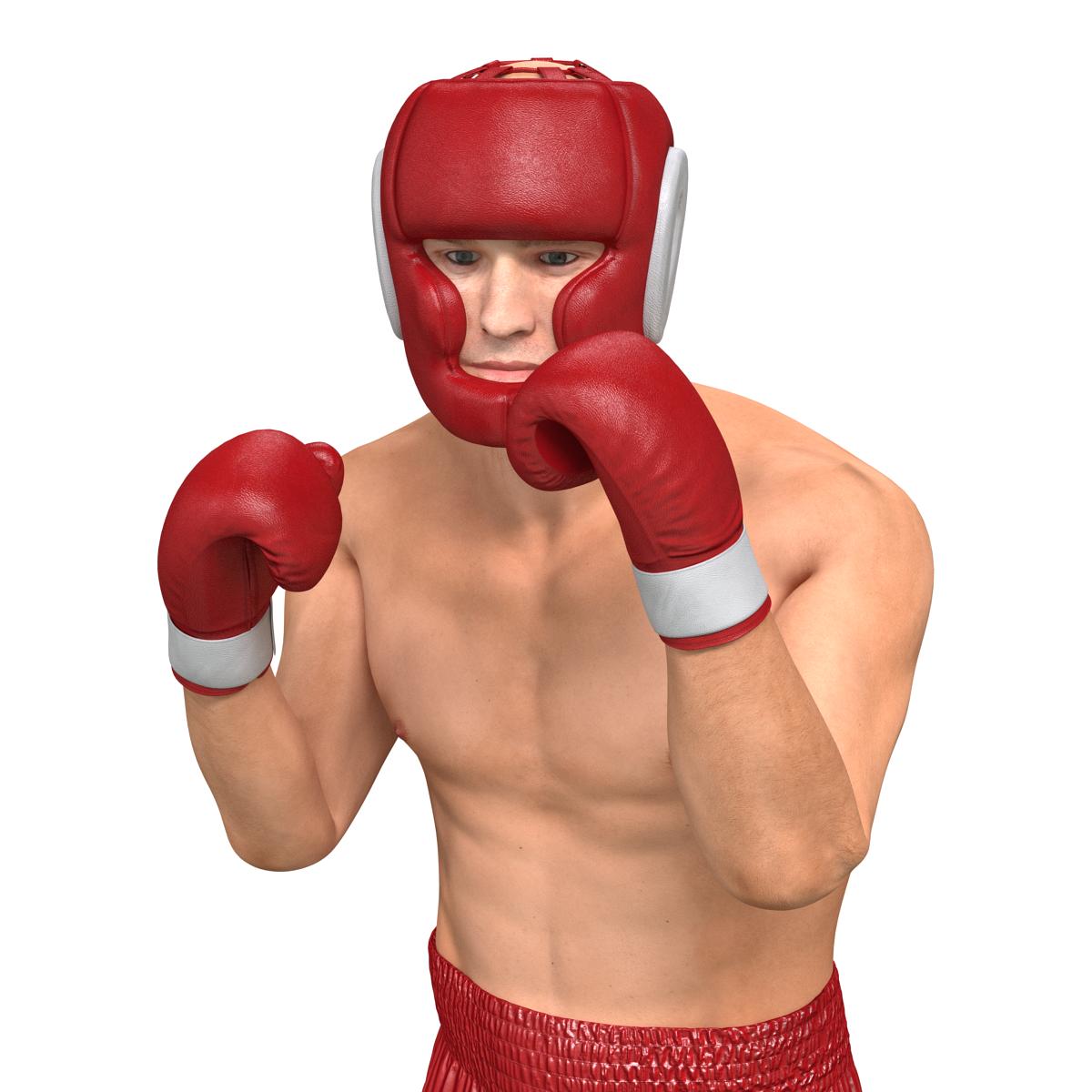 3D Boxer Man Pose 2