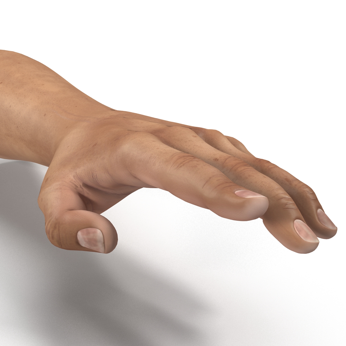 3D Man Hands Rigged