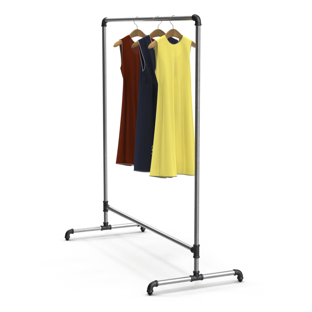 3D model Iron Clothing Rack 4