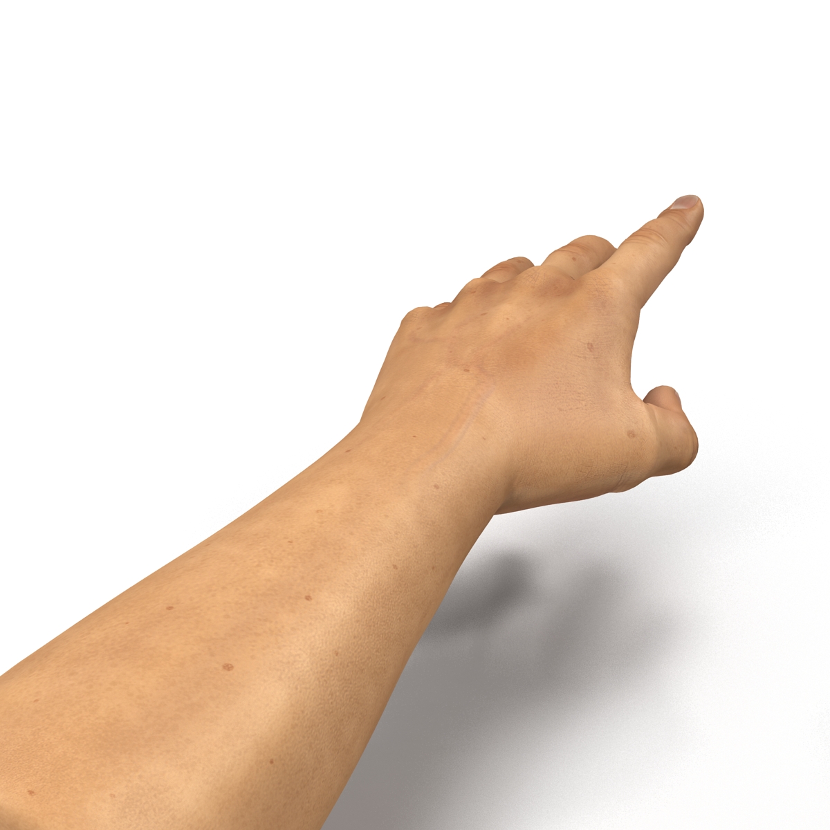 3D Man Hands 2 Rigged model