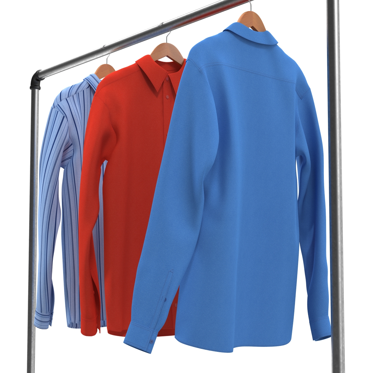 3D model Iron Clothing Rack 5