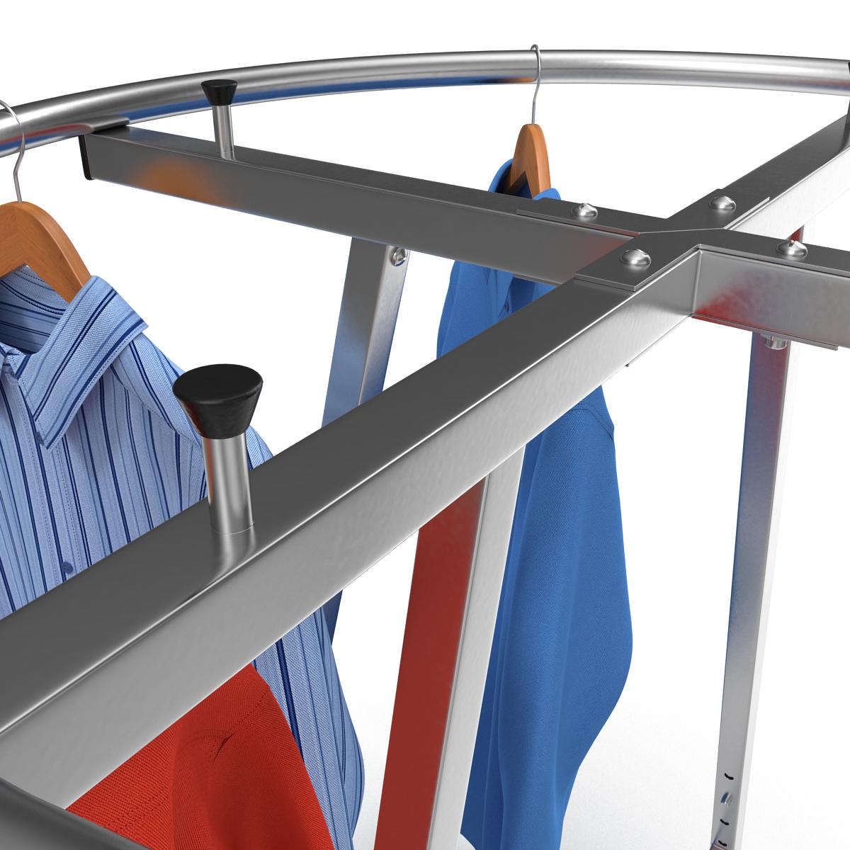 3D Round Clothing Rack 4