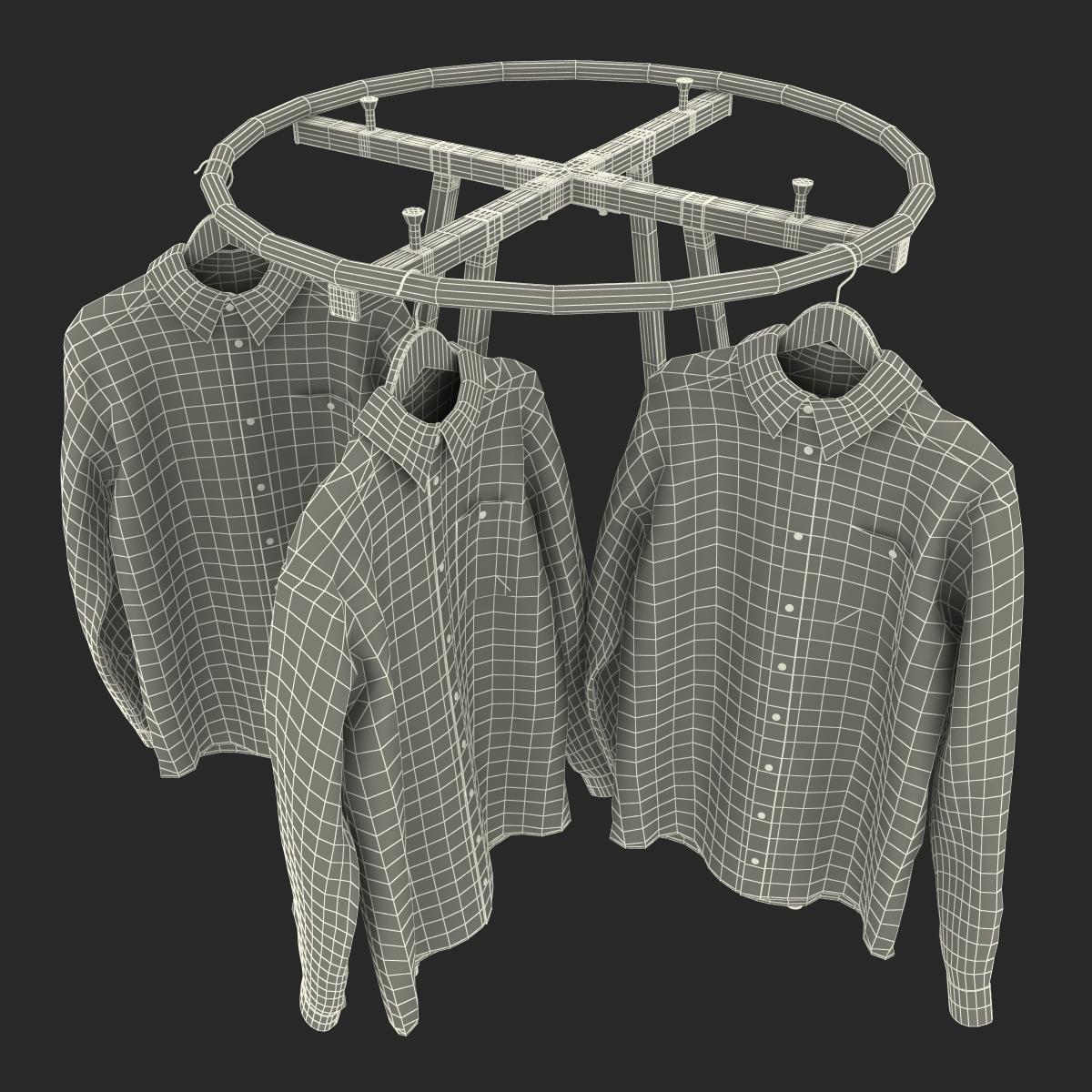 3D Round Clothing Rack 4