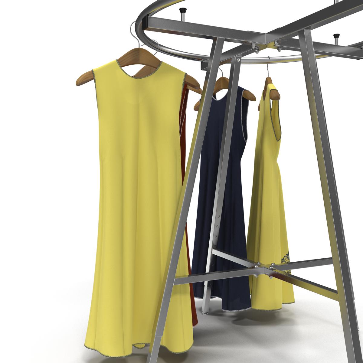 3D Round Clothing Rack 3