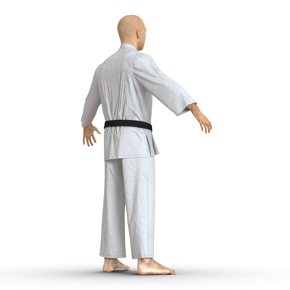 3D Japanese Karate Fighter model