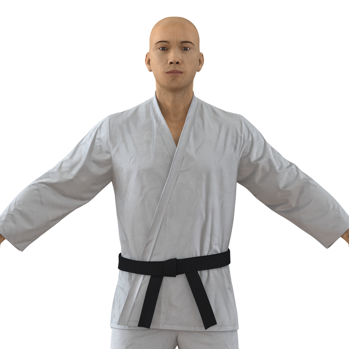 3D Japanese Karate Fighter model