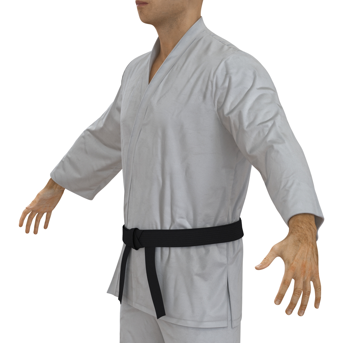 3D Japanese Karate Fighter model