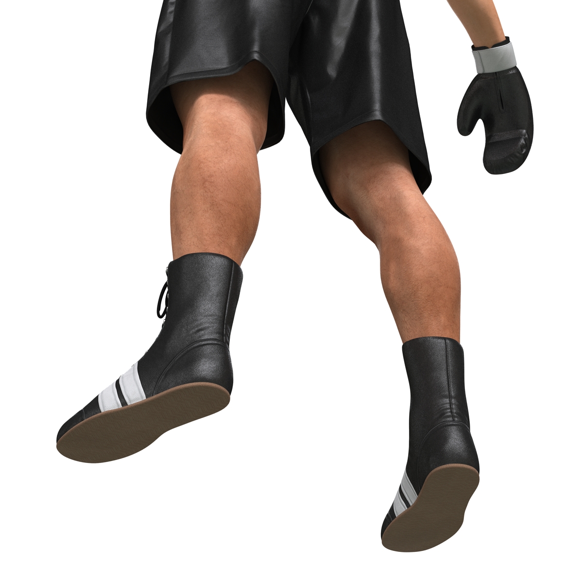 Adult Boxer Man Rigged 3D