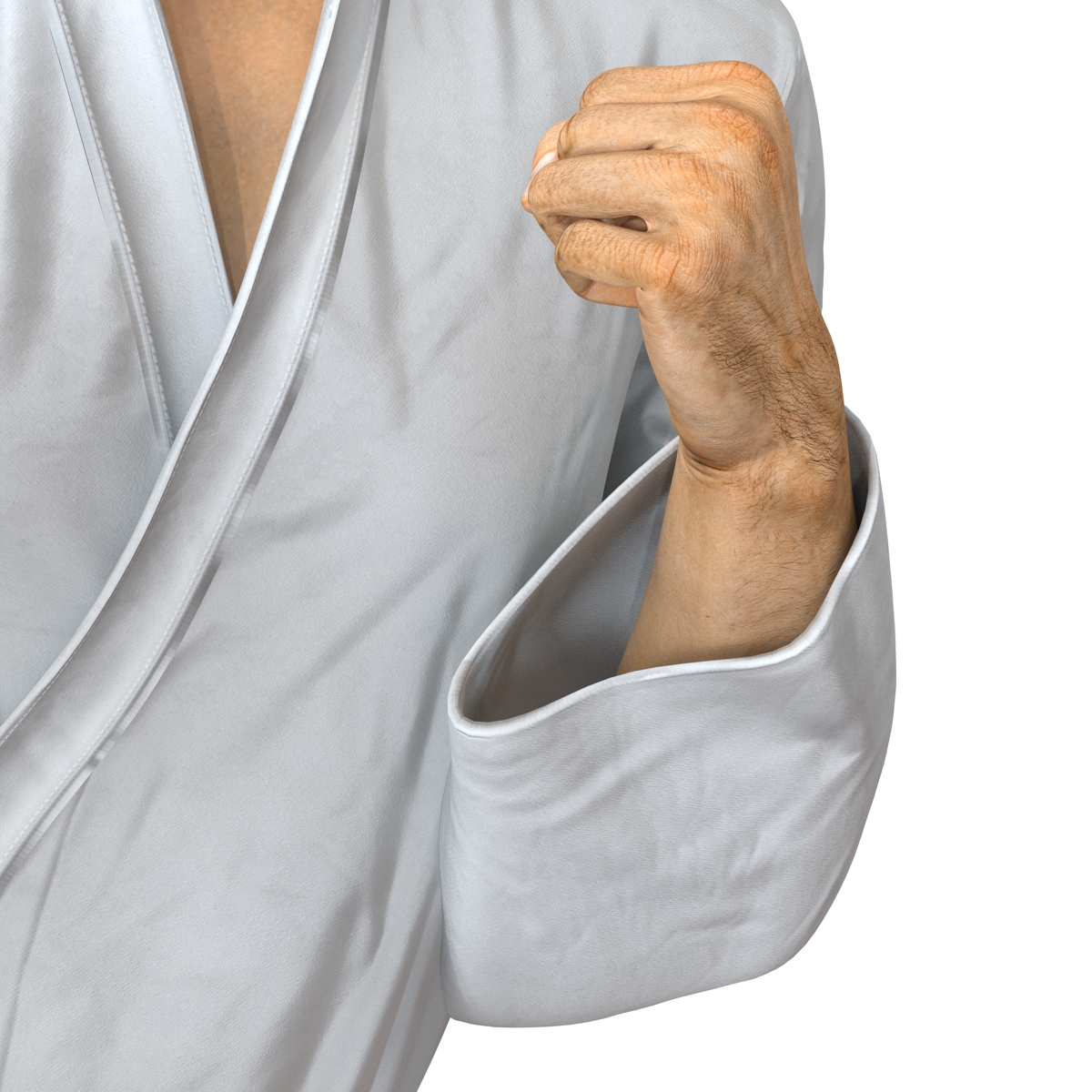 3D model Japanese Karate Fighter Pose 2