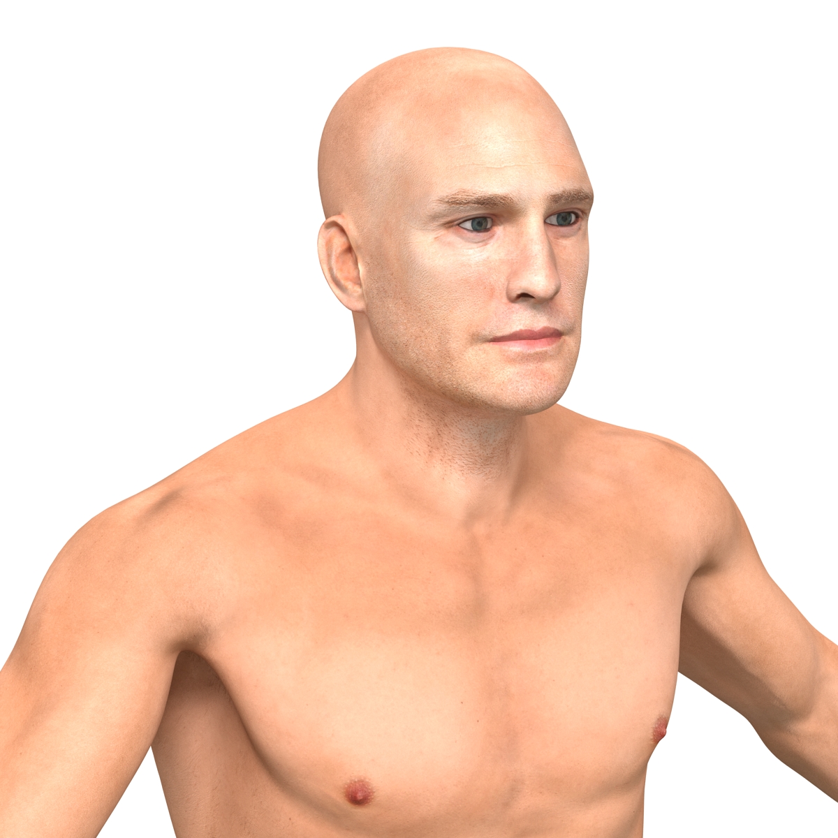 Adult Boxer Man Rigged 2 3D model