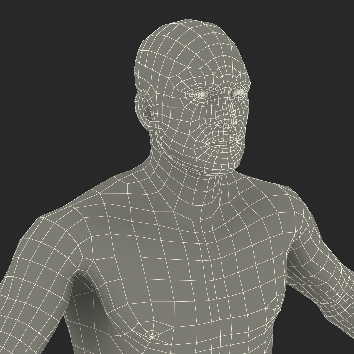 Adult Boxer Man Rigged 2 3D model