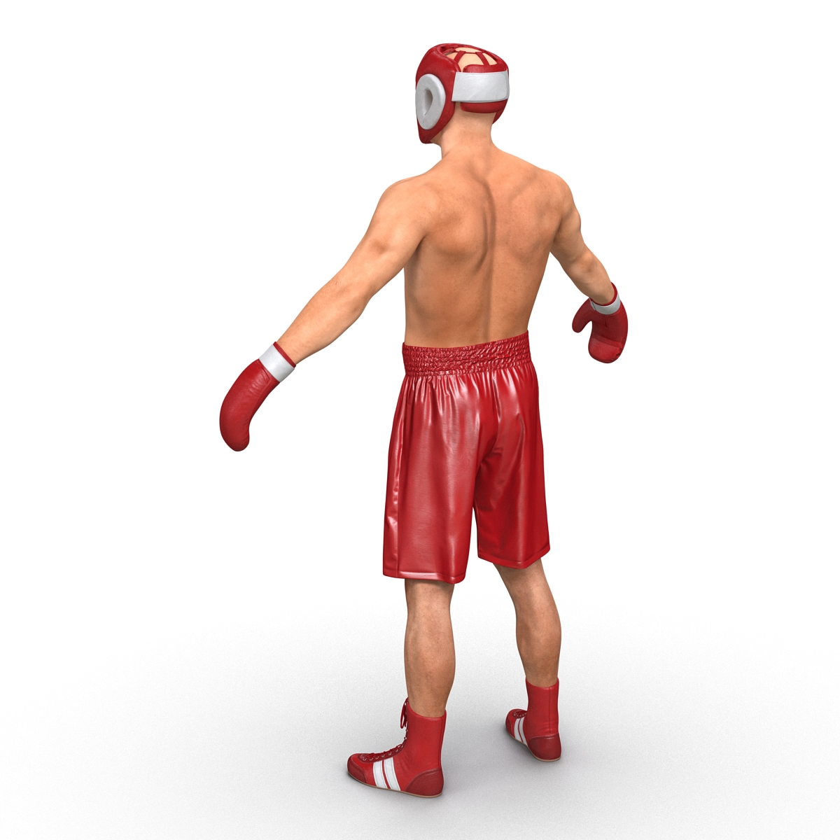 3D Boxer Man Rigged