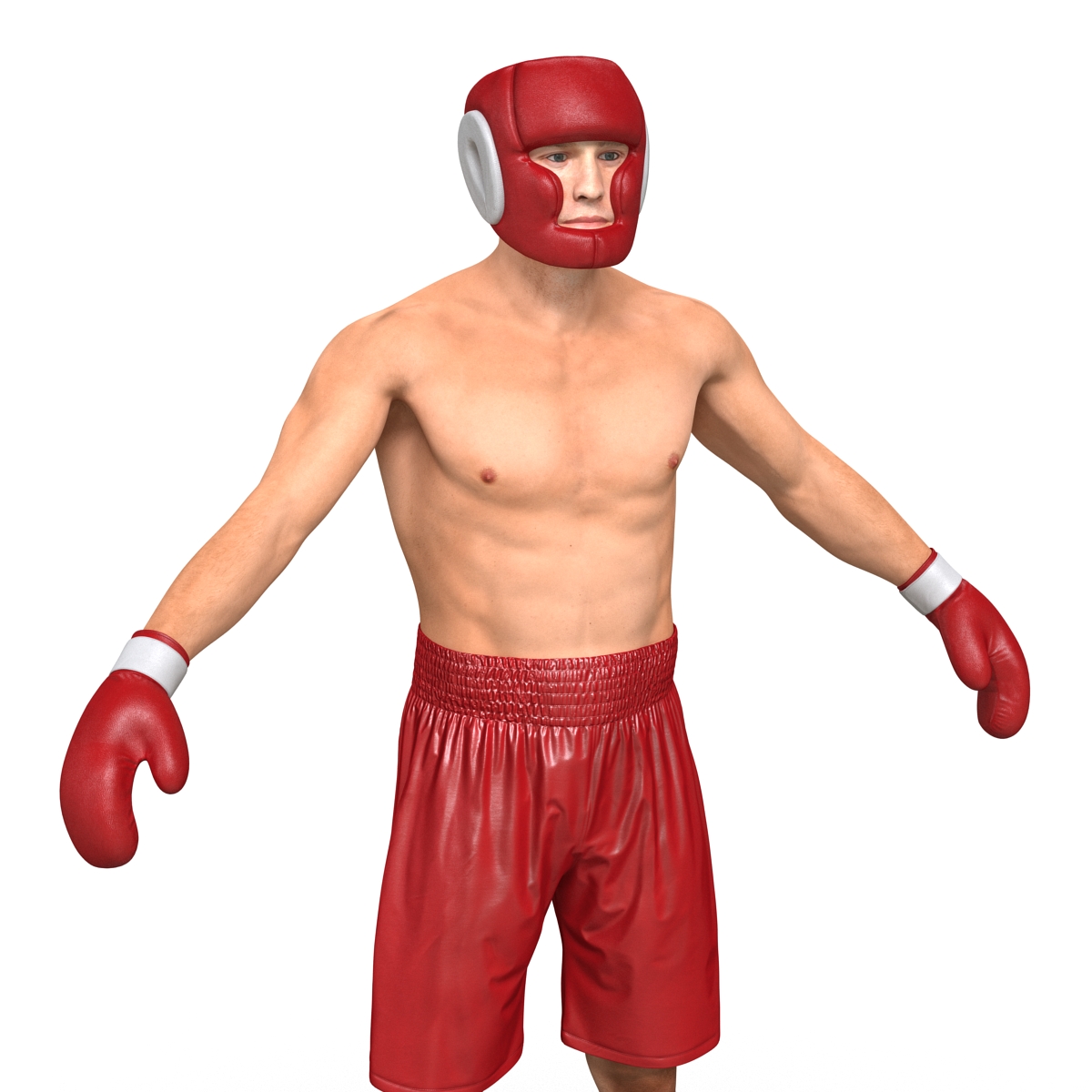 3D Boxer Man Rigged